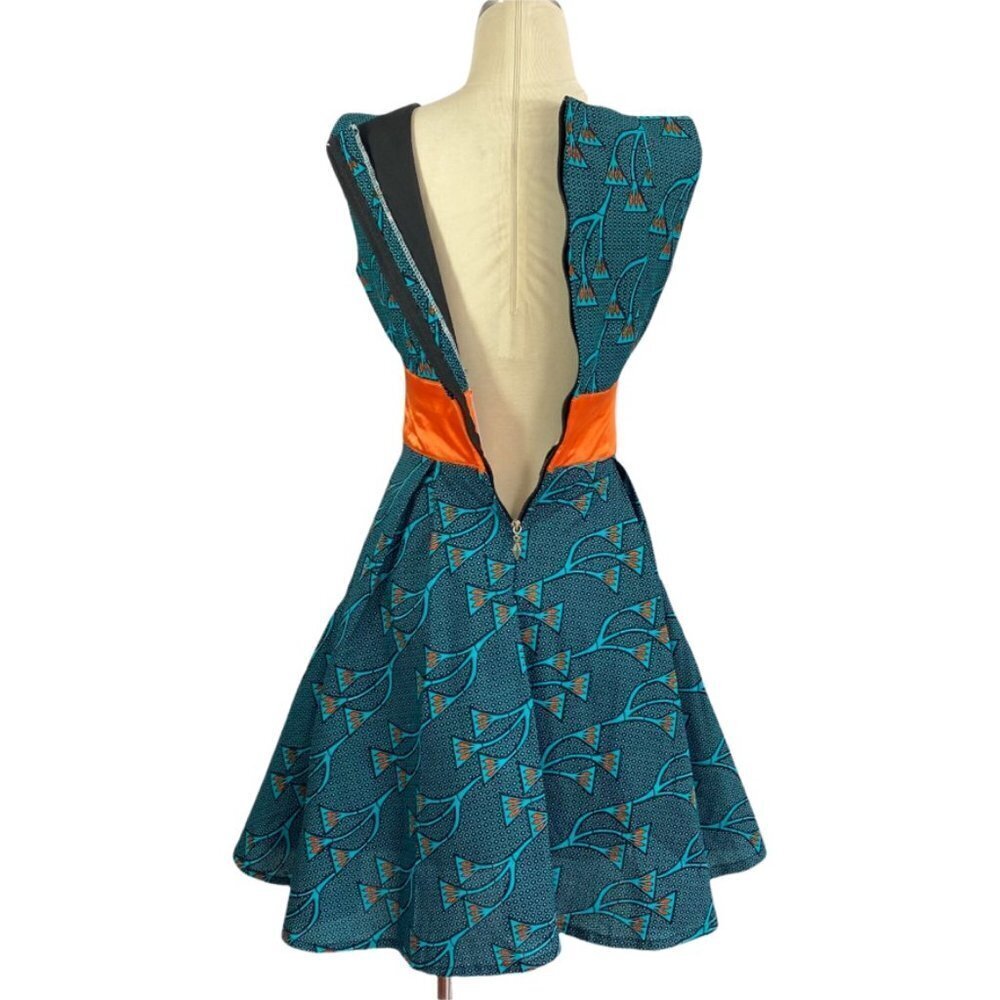 African inspired print A-line dress - Picture 8 of 8